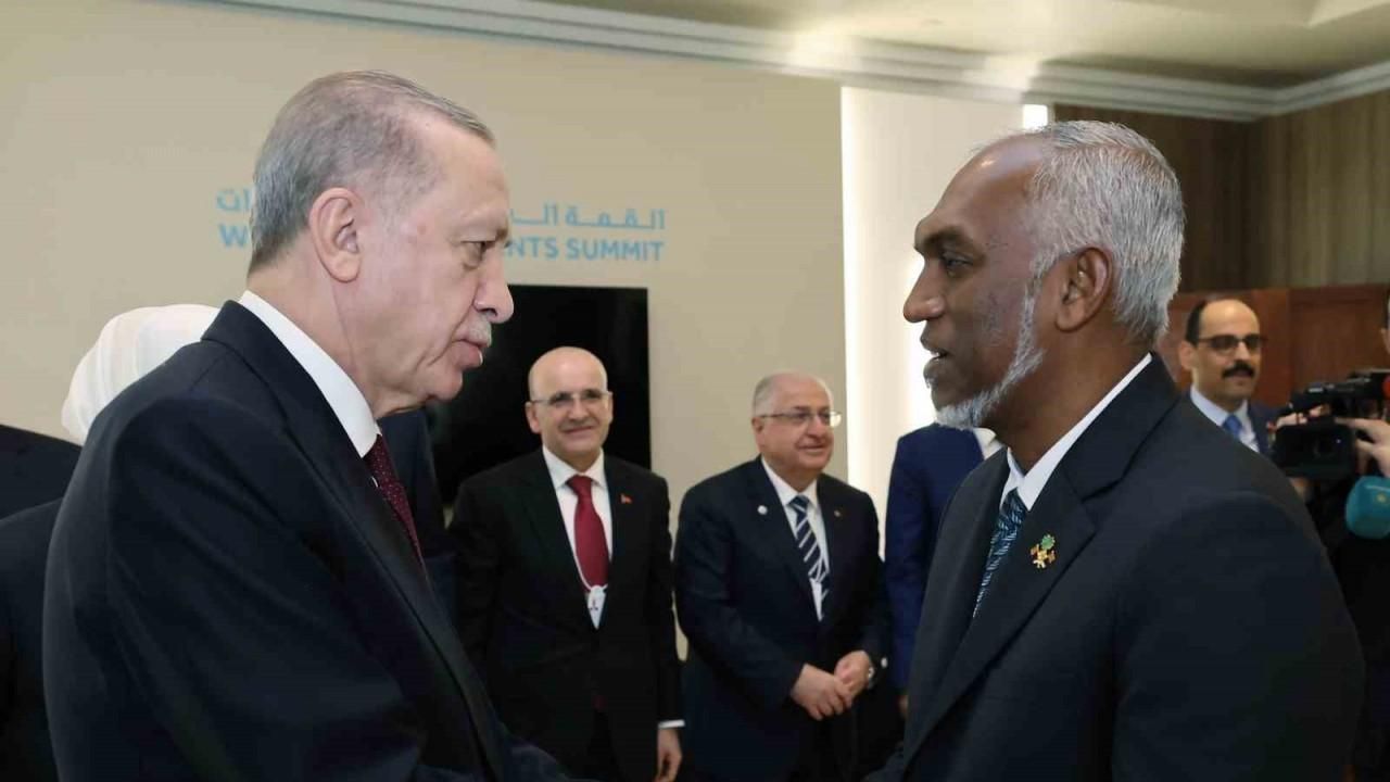 Cumhurbaşkanı Erdoğan, Maldivler Devlet Başkanı Muizzu ile görüştü
