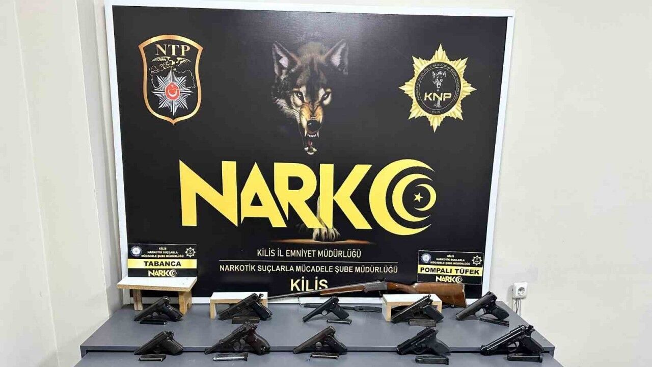 Kilis’te tır ve evlerde silah ile kaçak sigara ele geçirildi: 1 tutuklama