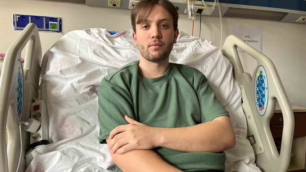 Felç kalan genç sürücüye hasta yatağında ikinci şok