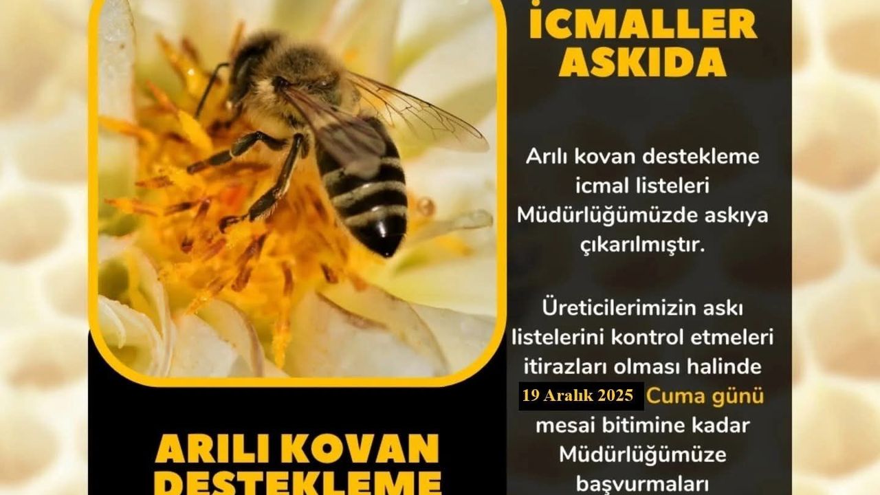 Söke'de arıcılara İcmal Listesi uyarısı