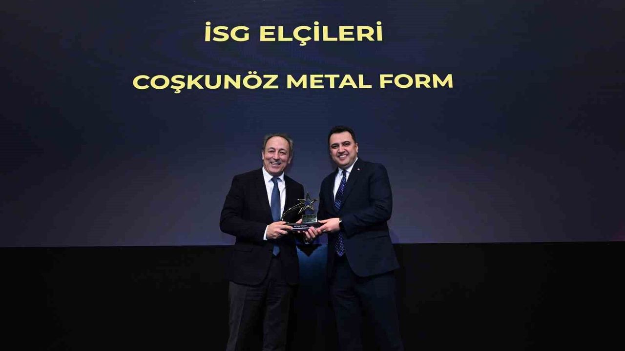 Coşkunöz Metal Form, İSG Elçileri Kategorisinde ödül aldı