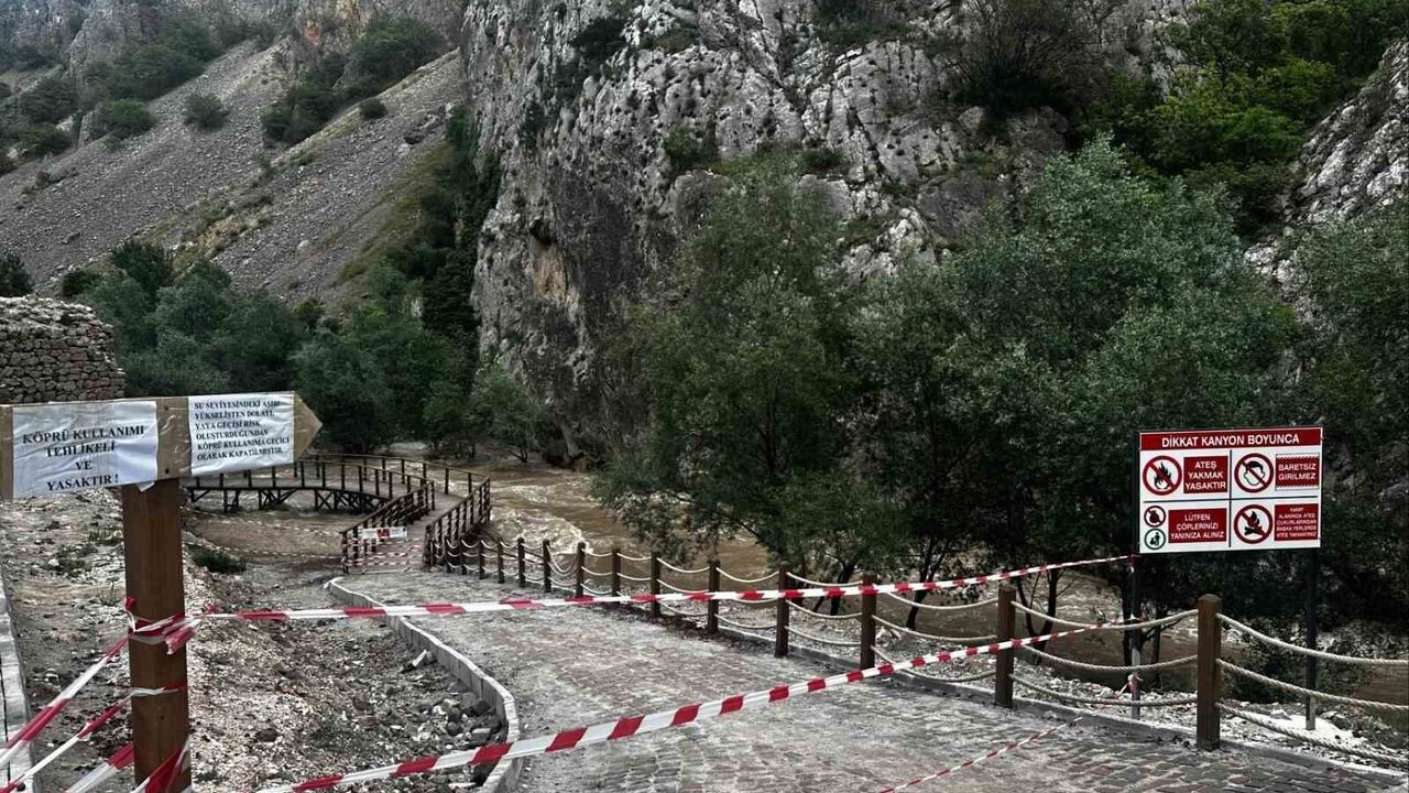Kazankaya Kanyonu'nda tedbir alındı