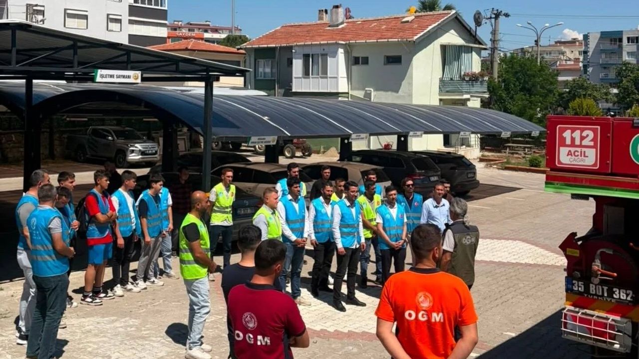 Aliağa Ülkü Ocakları'na uygulamalı orman yangınları eğitimi