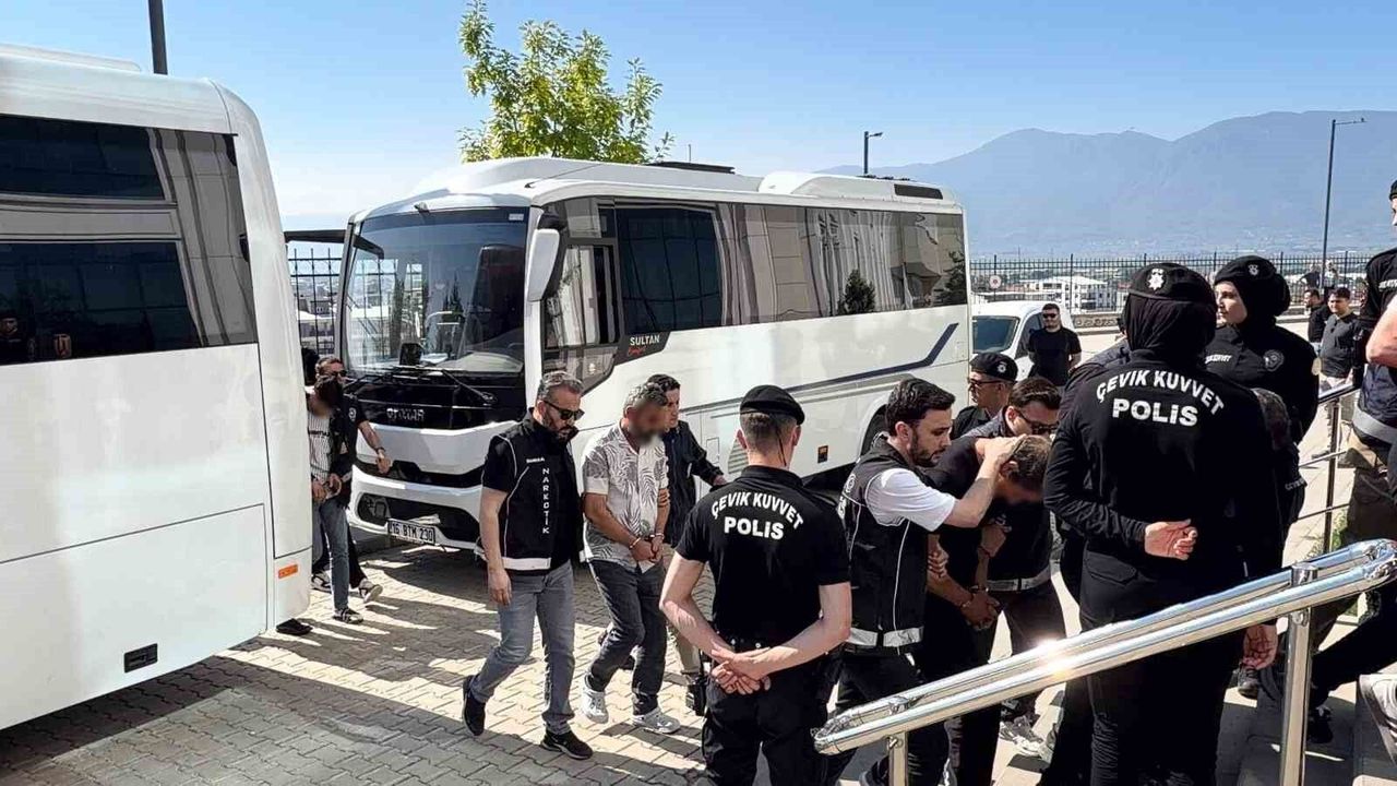 Bursa merkezli 4 ildeki uyuşturucu operasyonunda 40 tutuklam