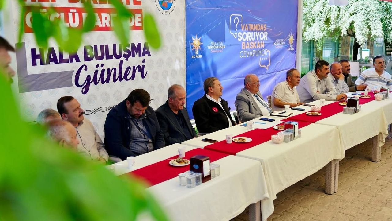 Darende'de vatandaş buluşması