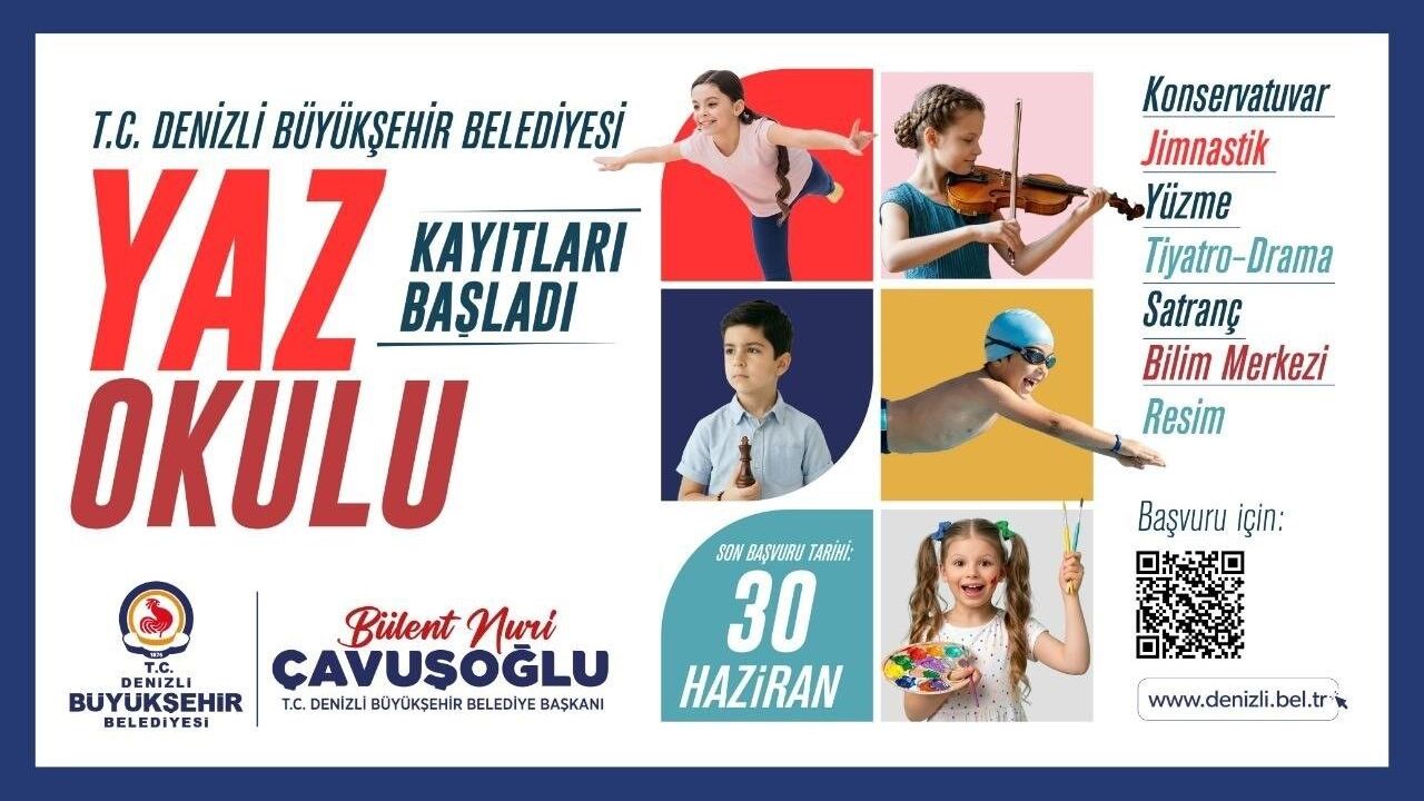 Denizli'de yaz okulu kayıtları başladı