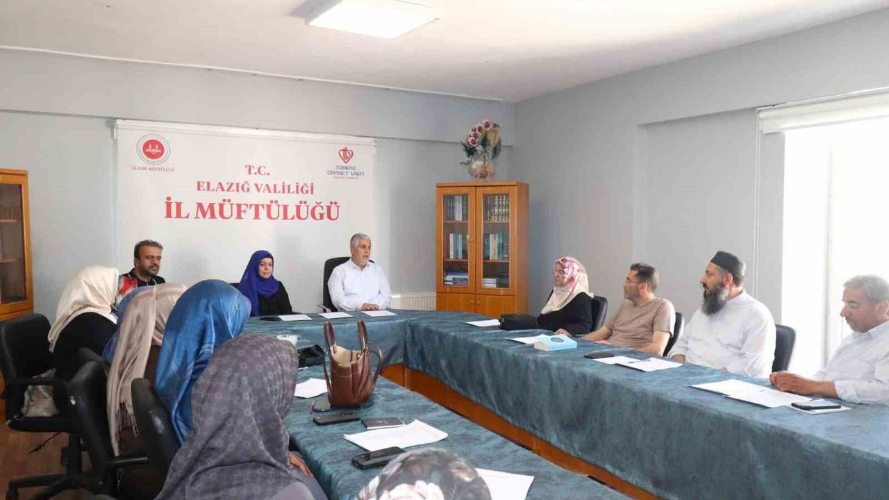 Elazığ'da manevi rehberlik alanlarında yürütülen faaliyetler