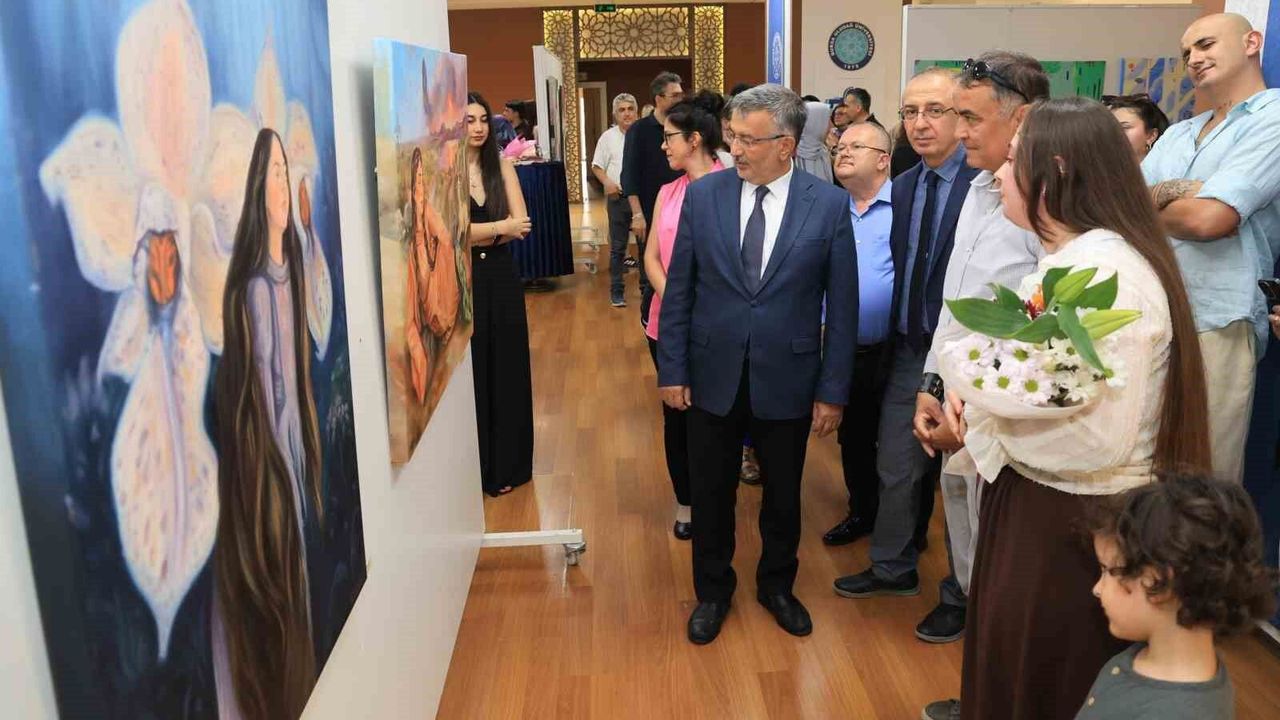 Geleceğin sanatçıları mezuniyet sergisinde buluştu
