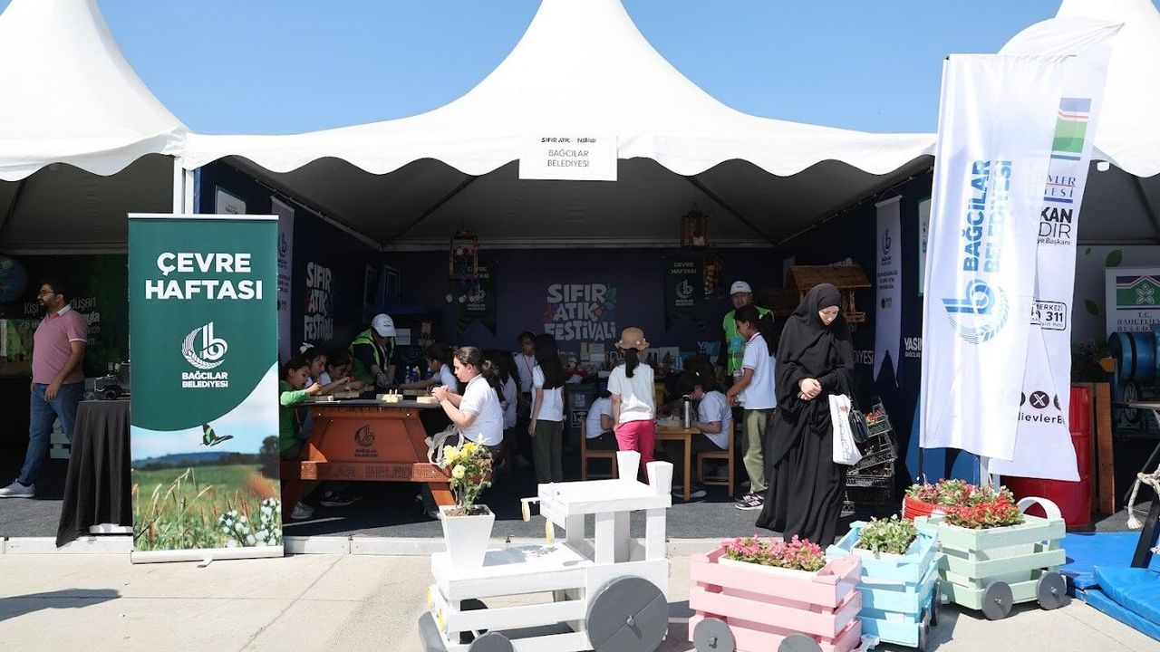 Sıfır Atık Festivali'nde Bağcılar Belediyesi standına yoğun 