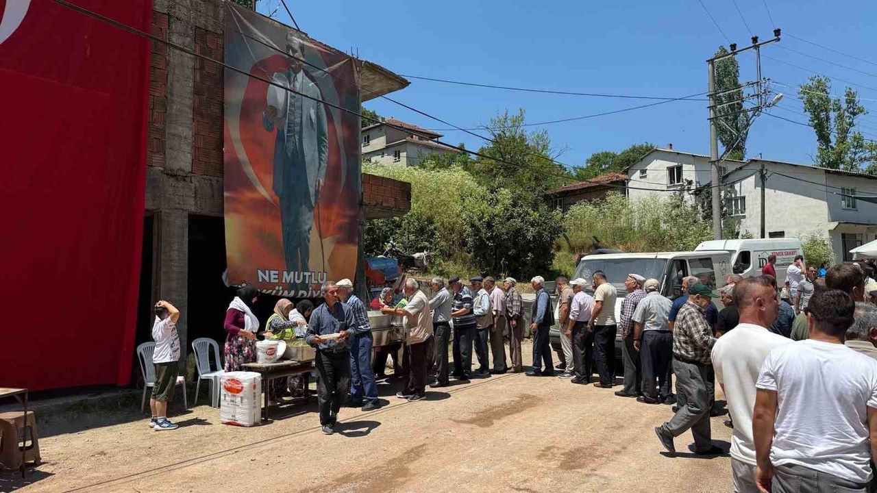 Söğütalan Köyünde hayır yemeği düzenlendi