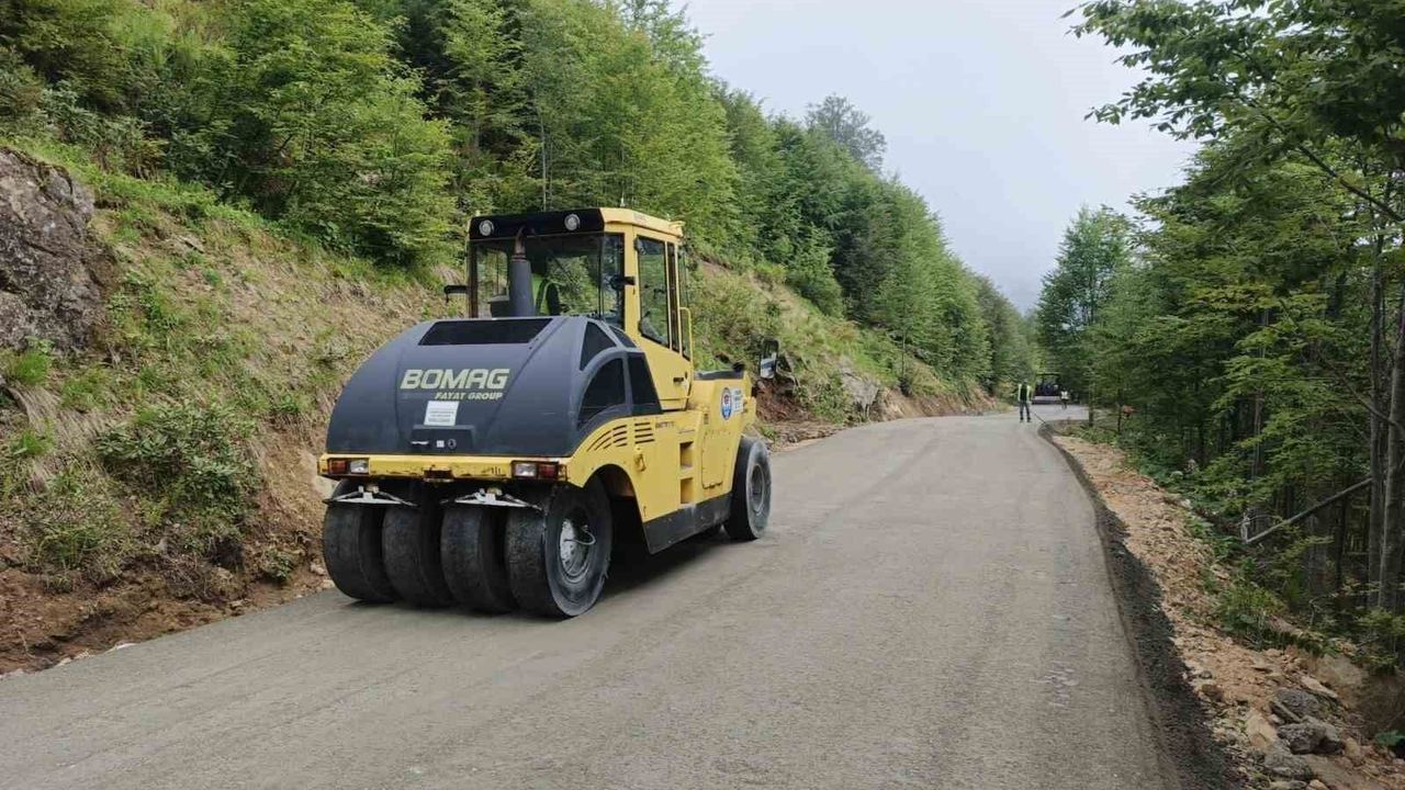 Trabzon'da yayla yollarında yoğun mesai