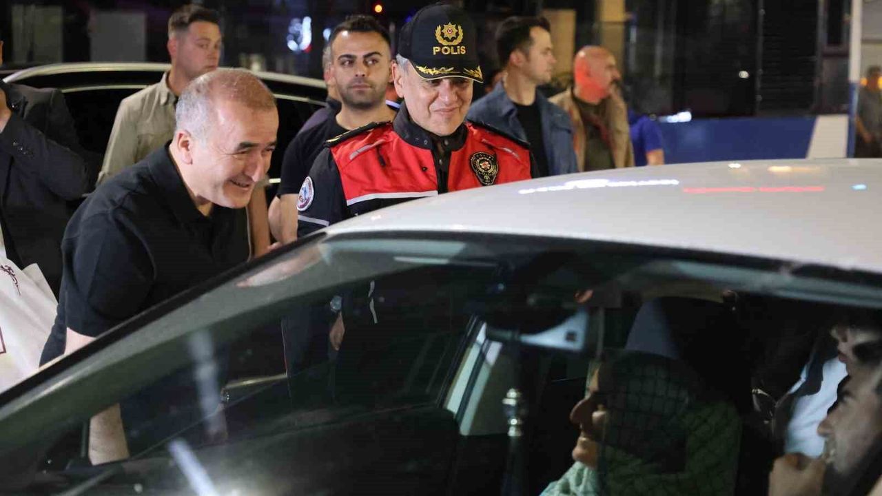 Vali Hatipoğlu asayiş uygulamasına katıldı: '7 gün 24 saat e