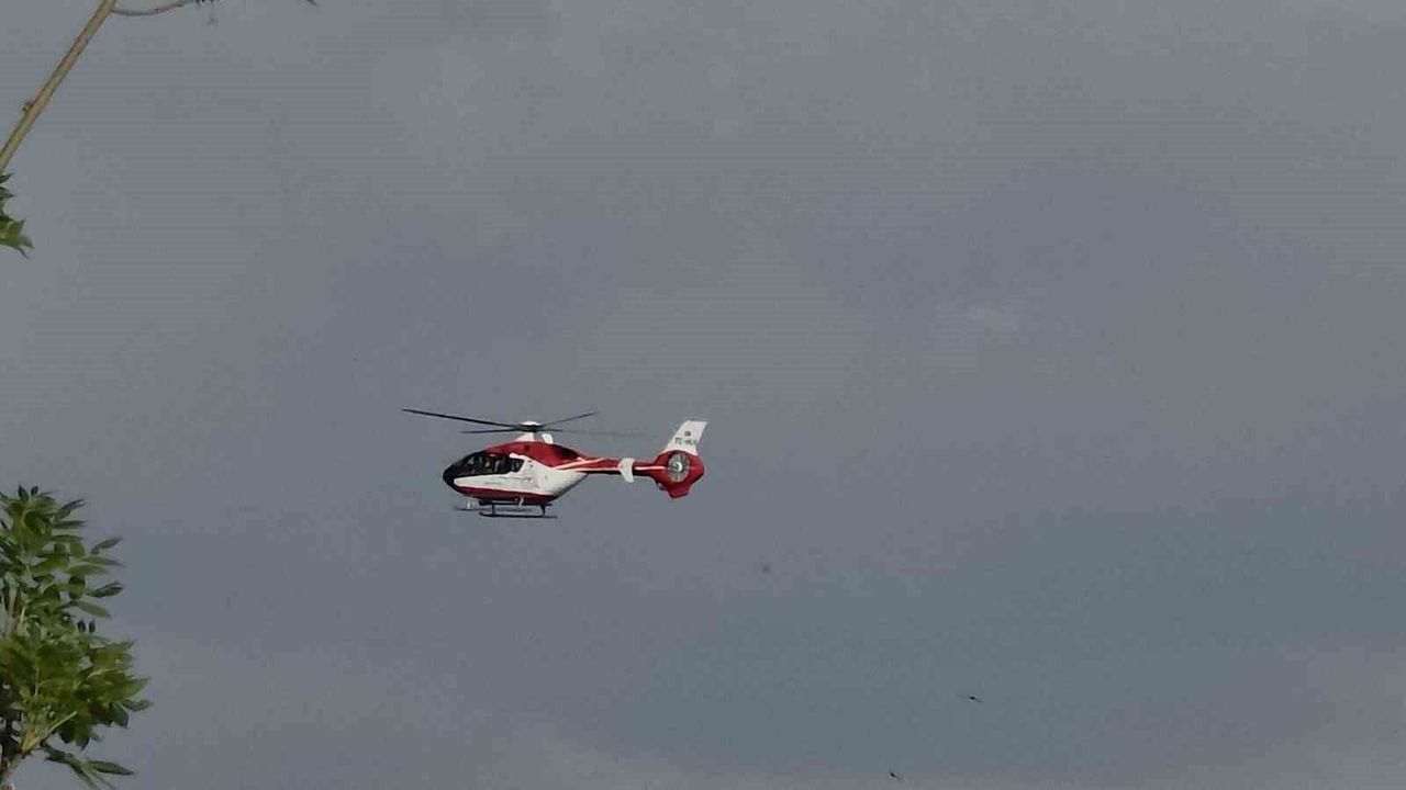 Van'da 57 yaşındaki hasta için helikopter ambulans