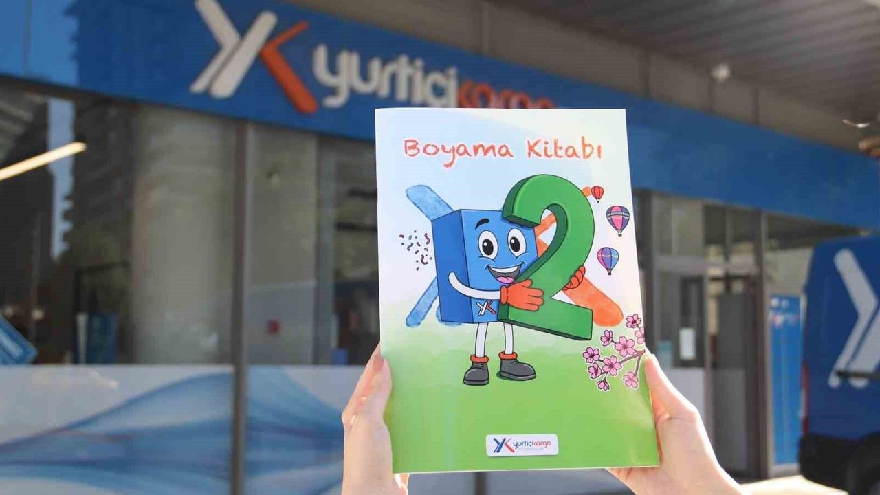 Yurtiçi Kargo, şubeleri aracılığıyla çocuklara boyama kitabı