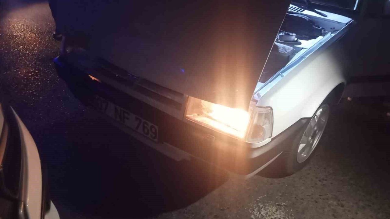 Drift atıp polisten kaçan alkollü sürücüye hararet engeli