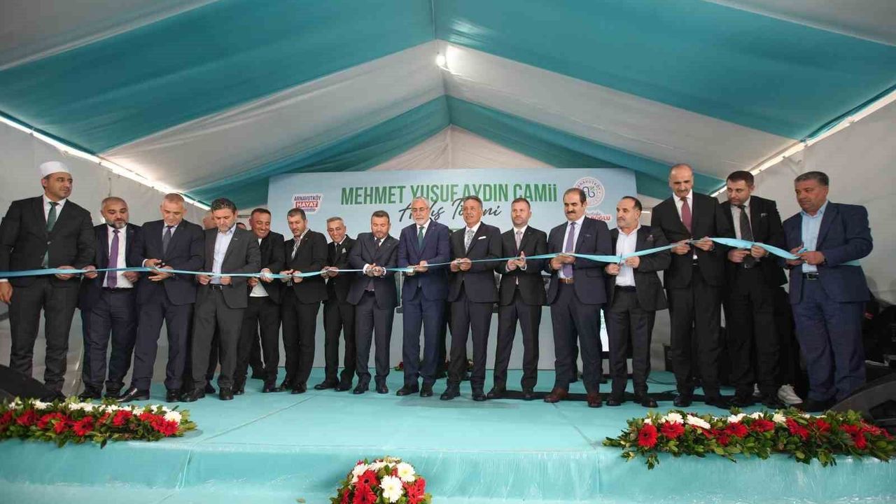 Mehmet Yusuf Aydın Camii, Arnavutköy'de Bakan Işıkhan'ın Katılımıyla Açıldı
