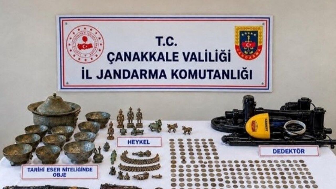 Çanakkale’de tarihi eser operasyonu