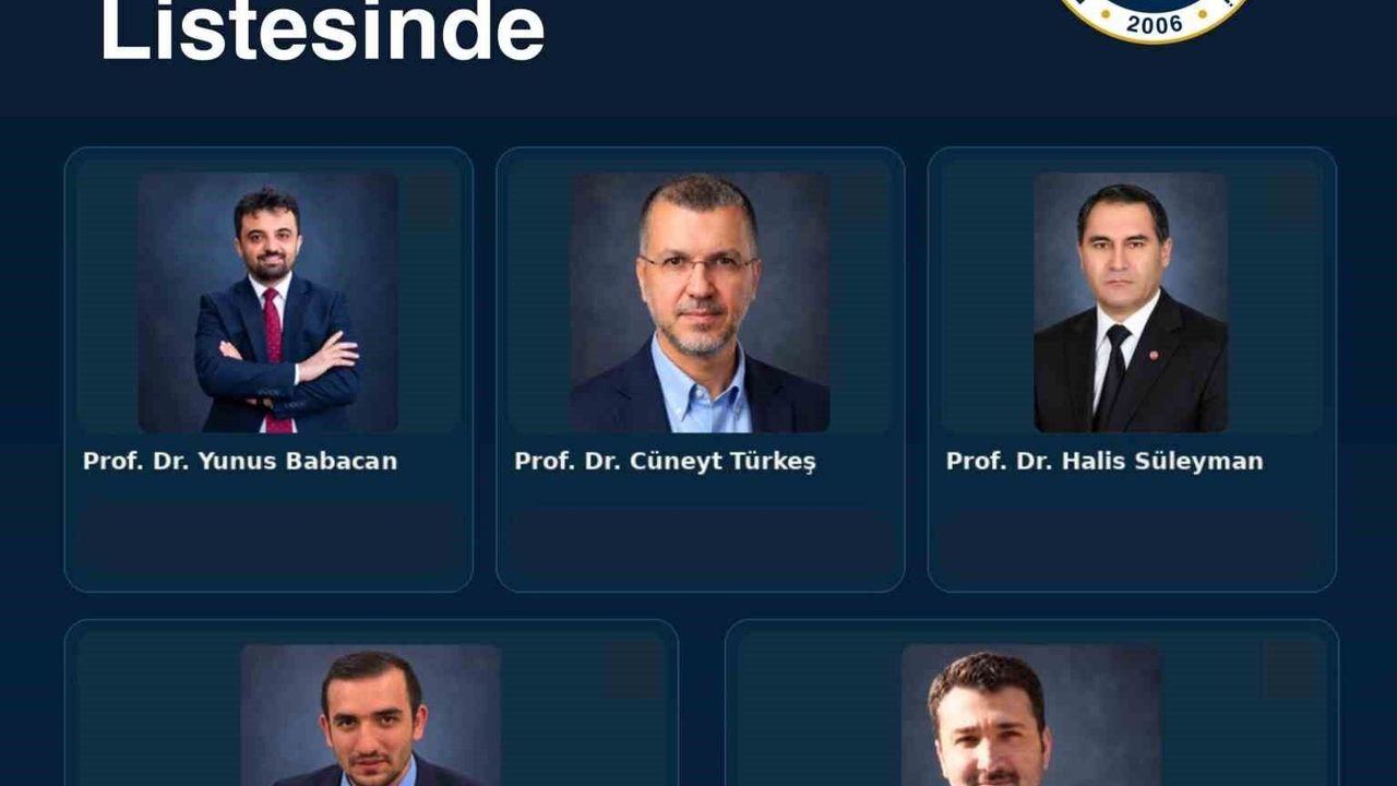 EBYÜ'den 5 akademisyen dünyanın en etkili bilim insanları listesinde