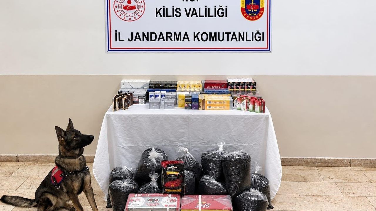 Kilis'te 750 paket kaçak sigara ve 60 kilo kaçak çay ele geçirildi