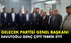 Gelecek Partisi Genel Başkanı Davutoğlu, genç çifti tebrik etti