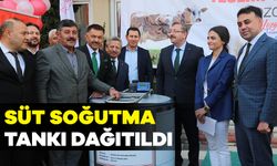Süt soğutma tankı dağıtıldı