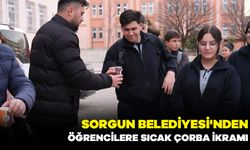 Sorgun Belediyesi'nden öğrencilere sıcak çorba ikramı