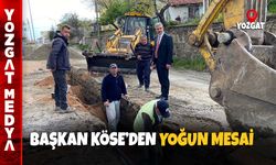 Yozgat Belediye Başkanı Celal Köse'den yoğun mesai