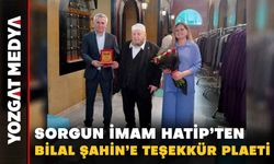 Sorgun Anadolu İmam Hatip'ten Hayırsever İşadamı Bilal Şahin’e Teşekkür Plaketi