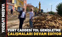 Yurt Caddesi Yol Genişletme Çalışmaları Devam Ediyor