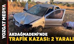 Akdağmadeni'nde trafik kazası: 2 yaralı