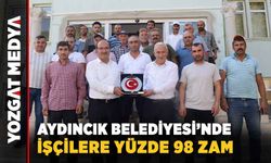 Aydıncık Belediyesi’nde işçilere yüzde 98 zam