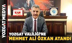 Yozgat Valiliği'ne Mehmet Ali Özkan atandı