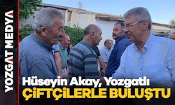 Hüseyin Akay, Yozgatlı çiftçilerle buluştu