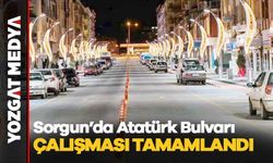Sorgun’da Atatürk Bulvarı çalışması tamamlandı