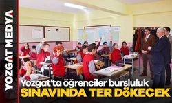Yozgat'ta öğrenciler bursluluk sınavında ter dökecek