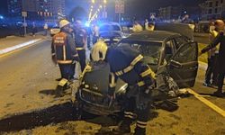 Mardin’de maddi hasarlı otomobil kazası