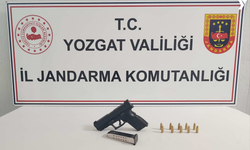 Yozgat’ta ruhsatsız tabanca ele geçirildi