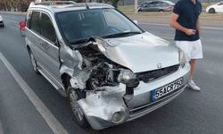 Samsun’da otomobil motosiklet ile çarpıştı: 1 yaralı