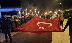 Beyağaçlılar Cumhuriyet coşkusunu fener alayında yaşandı