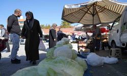 Erzincan’da turşuluk ve yemeklik lahanalar tezgahta yerini aldı