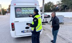 Jandarma trafik timlerinden okul servislerine denetim