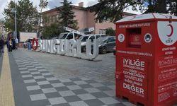 Sungurlu’da ihtiyaç sahipleri için 30 adet kıyafet kumbarası yerleştirildi