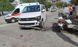 Transitle çarpışan motosikletin sürücüsü ağır yaralandı