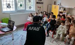 AFAD ekiplerinden anaokulu öğrencilerine afet farkındalık eğitimi