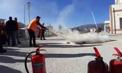 Mudurnu Devlet Hastanesi’nde deprem ve yangın tatbikatı