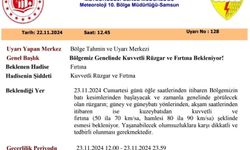 Samsun’da fırtına uyarısı