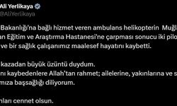 Bakanlar’dan helikopter kazasında vefat edenlere rahmet mesajı