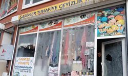 Diyadin’de iş yerlerinin camları buz tuttu