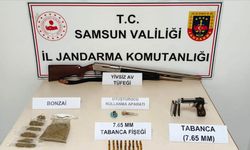 Jandarma silah ve uyuşturucu ele geçirdi