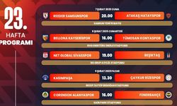 Trendyol Süper Lig’de 23. hafta programı açıklandı